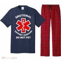 Emotional Support Husband Do Not Pet Pajama Set thumb 0