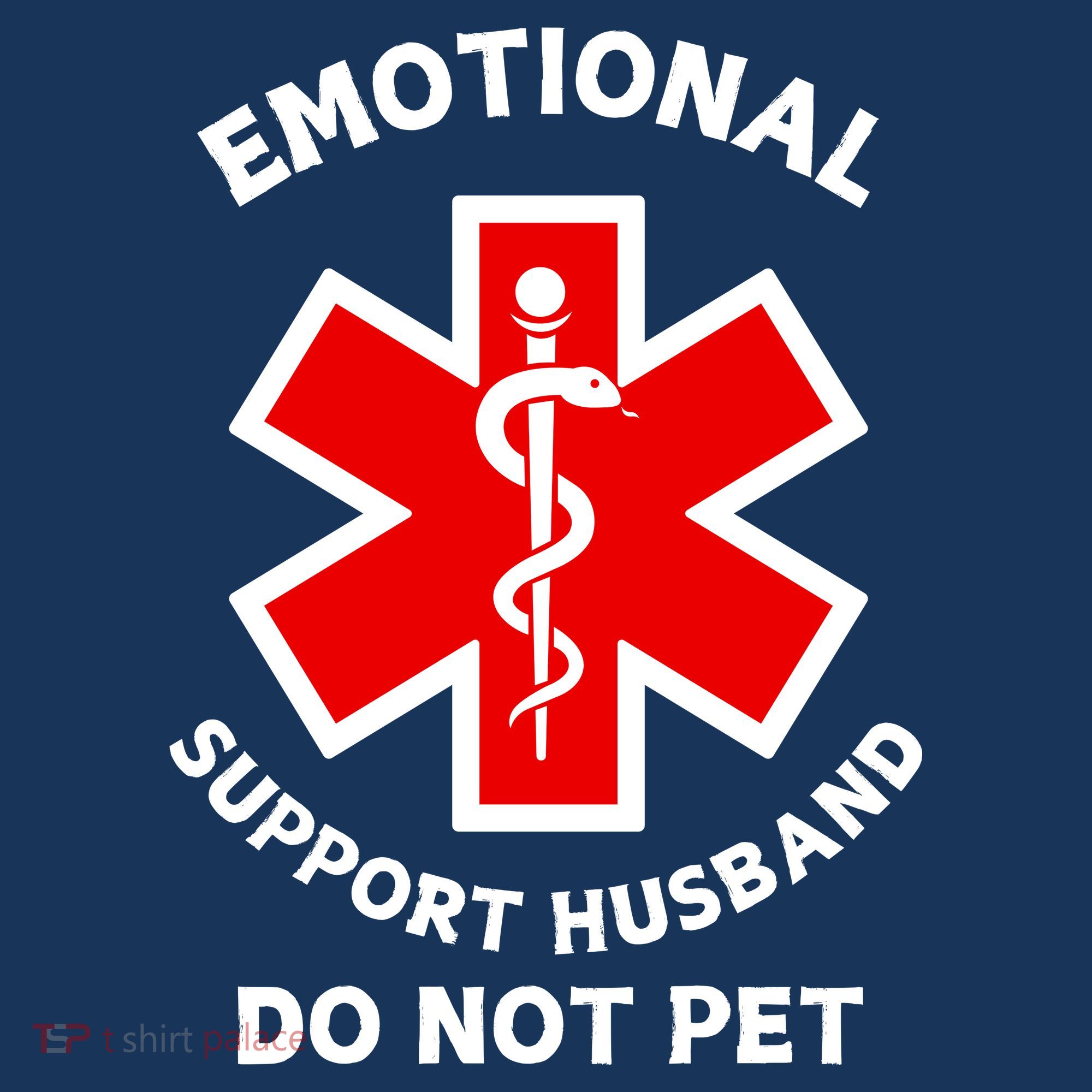 Emotional Support Husband Do Not Pet Mousepad