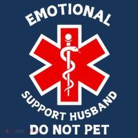 Emotional Support Husband Do Not Pet Tote Bag thumb 4
