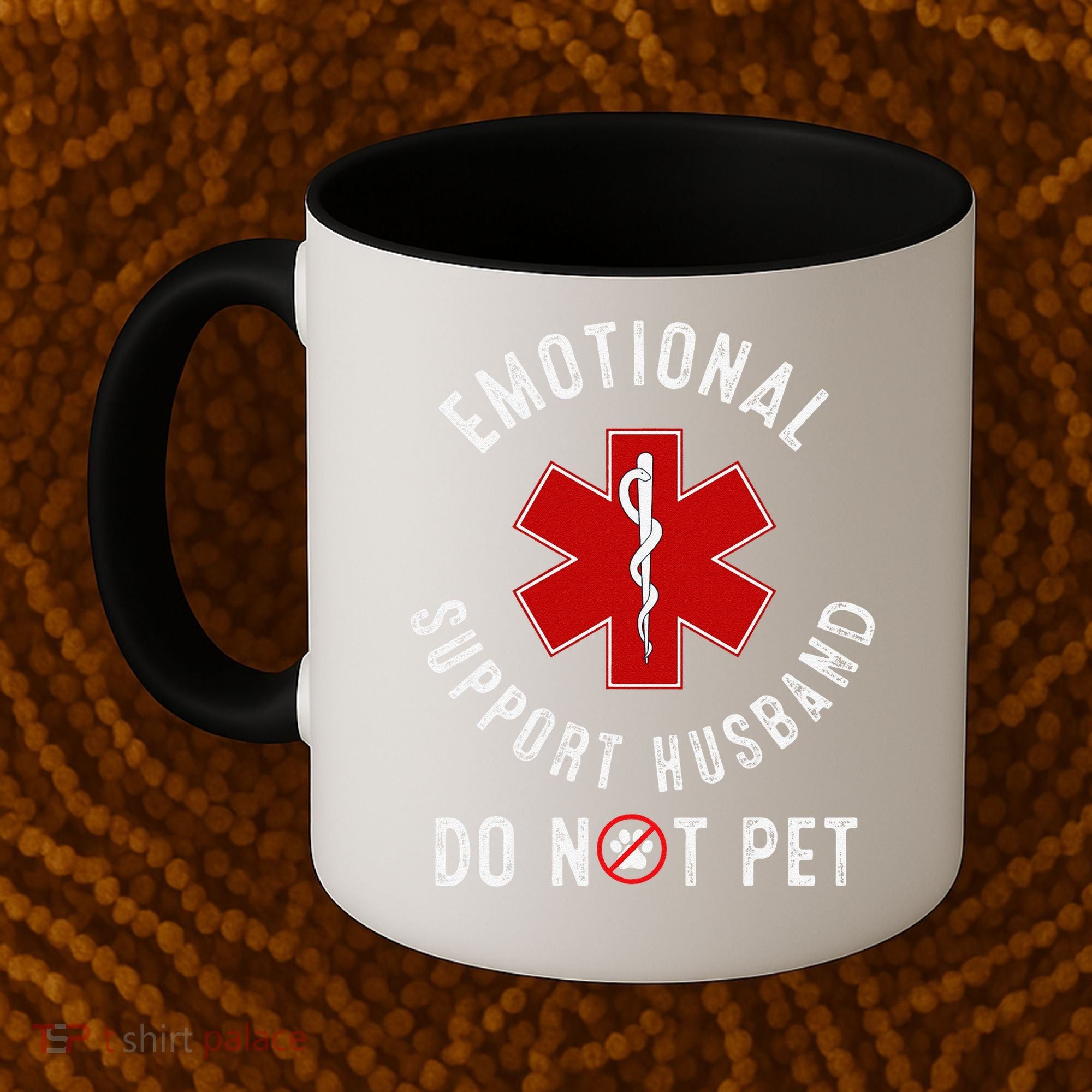 Emotional Support Husband Do Not Pet Coffee Mug