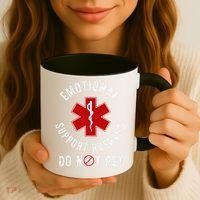 Emotional Support Husband Do Not Pet Coffee Mug thumb 3
