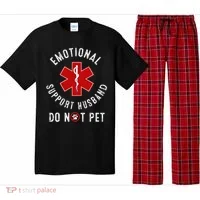 Emotional Support Husband Do Not Pet Pajama Set thumb 0