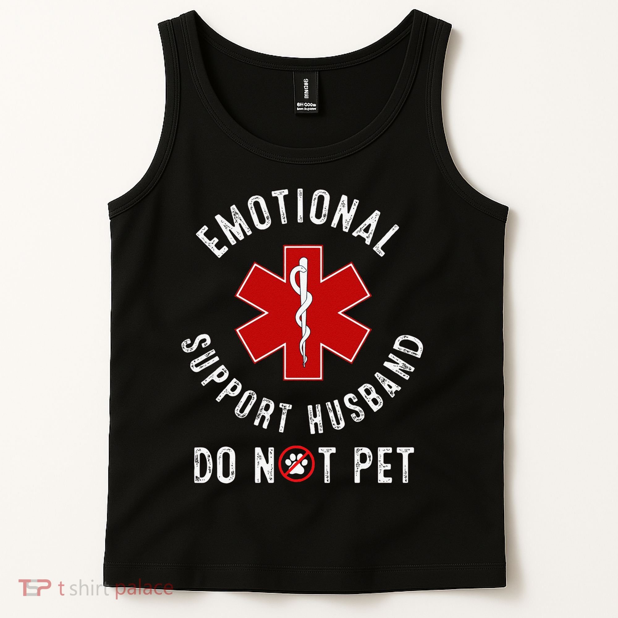 Emotional Support Husband Do Not Pet Tank Top