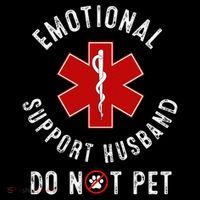 Emotional Support Husband Do Not Pet Tote Bag thumb 4
