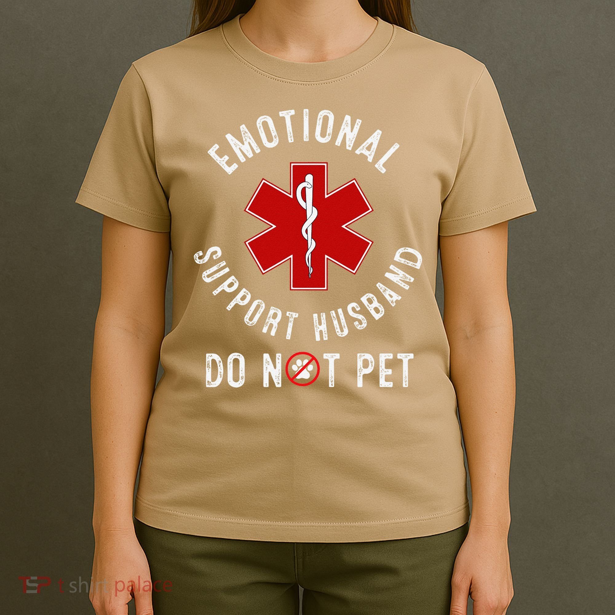 Emotional Support Husband Do Not Pet T-Shirt