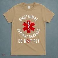 Emotional Support Husband Do Not Pet T-Shirt thumb 5