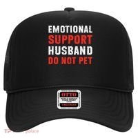 Emotional Support Husband Do Not Pet Funny Dad Husband Papa Hat thumb 0