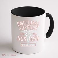 Emotional Support Husband Do Not Pet Coffee Mug thumb 1