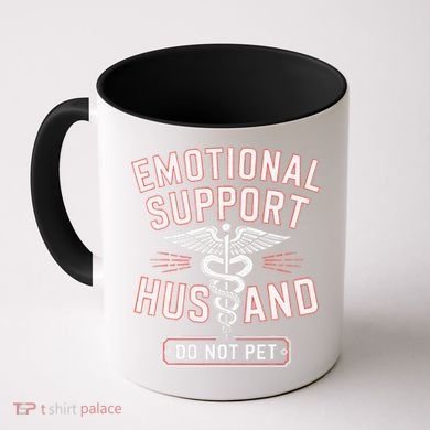 Emotional Support Husband Do Not Pet Coffee Mug