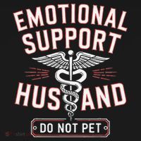 Emotional Support Husband Do Not Pet Pajama Set thumb 2
