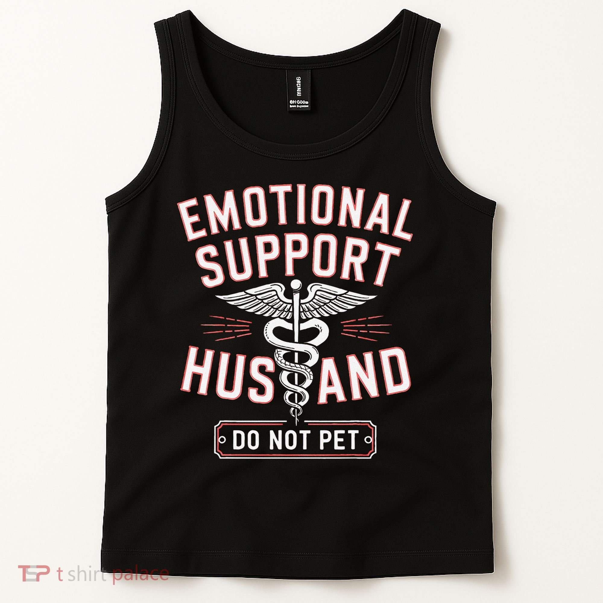 Emotional Support Husband Do Not Pet Tank Top
