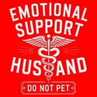 Emotional Support Husband Do Not Pet Santa Hat thumb 1