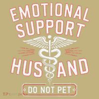 Emotional Support Husband Do Not Pet Polo thumb 2