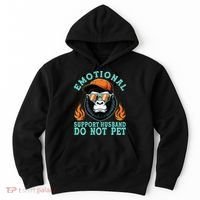 Emotional Support Husband Do Not Pet Hoodie thumb 0