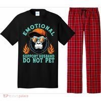 Emotional Support Husband Do Not Pet Pajama Set thumb 0