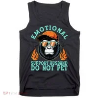 Emotional Support Husband Do Not Pet Tank Top thumb 0