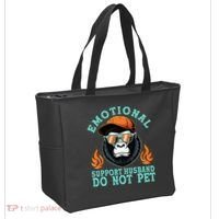 Emotional Support Husband Do Not Pet Tote Bag thumb 2