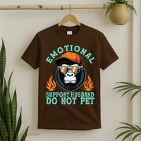 Emotional Support Husband Do Not Pet T-Shirt thumb 2