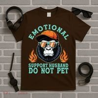 Emotional Support Husband Do Not Pet T-Shirt thumb 5