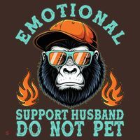 Emotional Support Husband Do Not Pet T-Shirt thumb 7