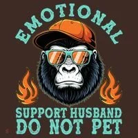 Emotional Support Husband Do Not Pet T-Shirt thumb 7