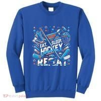 Eat Sleep Hockey Repeat Ice Hockey Funny Gift Funny Graphic Cute Gift Sweatshirt thumb 0
