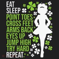 Eat Sleep Irish Dance Irish Dancer Ceili Reel Dance Feis Women's Sweatshirt thumb 2