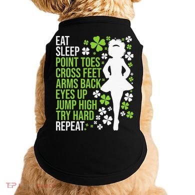 Eat Sleep Irish Dance Irish Dancer Ceili Reel Dance Feis Doggie Tank