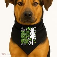 Eat Sleep Irish Dance Irish Dancer Ceili Reel Dance Feis USA-Made Doggie Bandana thumb 1