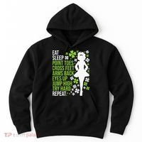 Eat Sleep Irish Dance Irish Dancer Ceili Reel Dance Feis Hoodie thumb 0