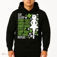 Eat Sleep Irish Dance Irish Dancer Ceili Reel Dance Feis Hoodie thumb 2