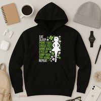 Eat Sleep Irish Dance Irish Dancer Ceili Reel Dance Feis Hoodie thumb 3