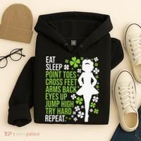 Eat Sleep Irish Dance Irish Dancer Ceili Reel Dance Feis Hoodie thumb 4