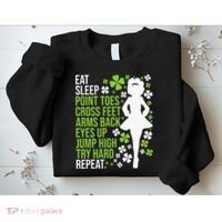Eat Sleep Irish Dance Irish Dancer Ceili Reel Dance Feis Sweatshirt thumb 2