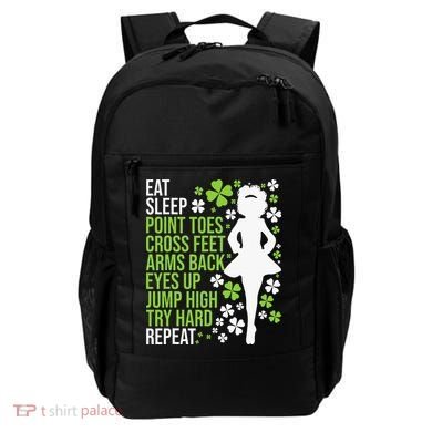 Eat Sleep Irish Dance Irish Dancer Ceili Reel Dance Feis Backpack