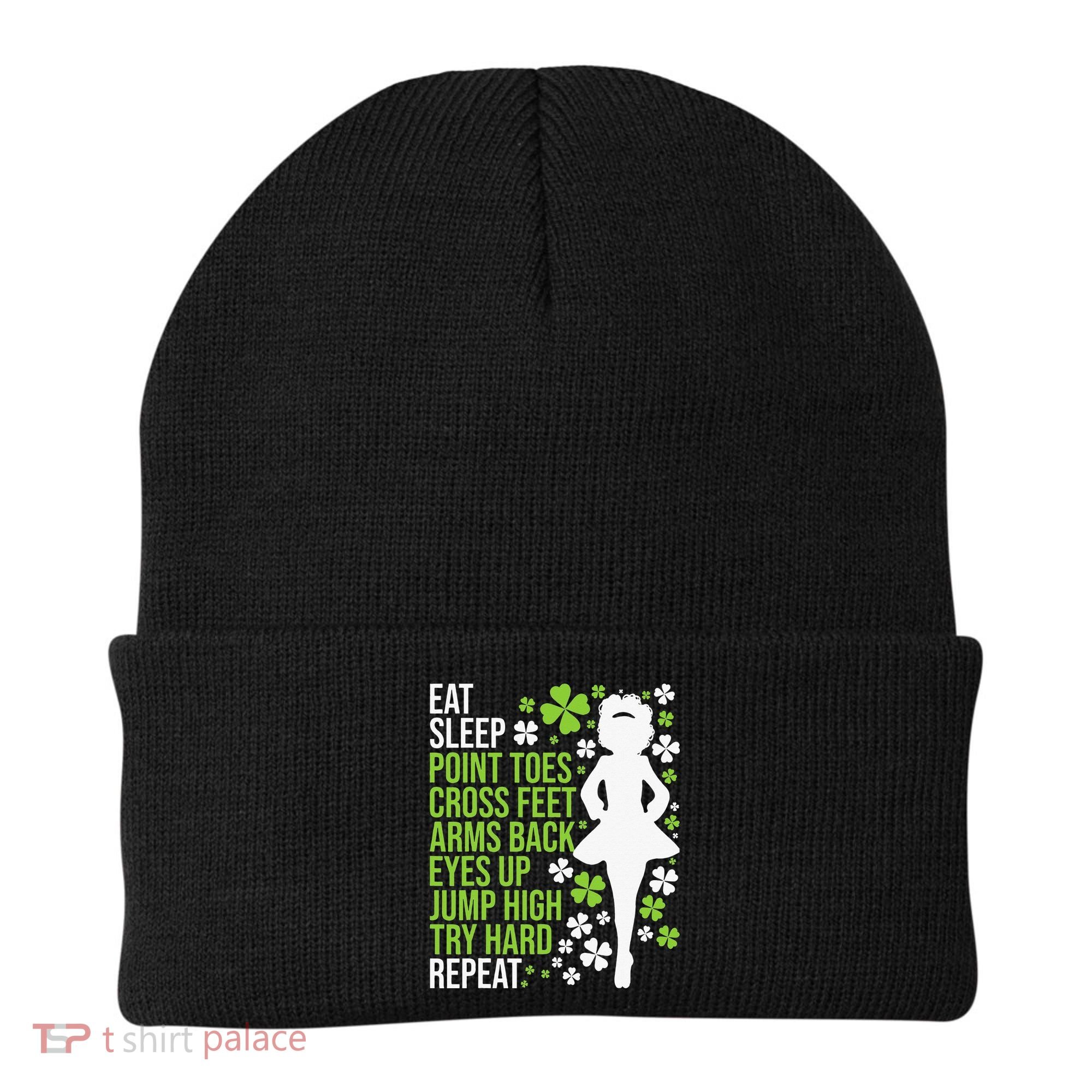 Eat Sleep Irish Dance Irish Dancer Ceili Reel Dance Feis Beanie
