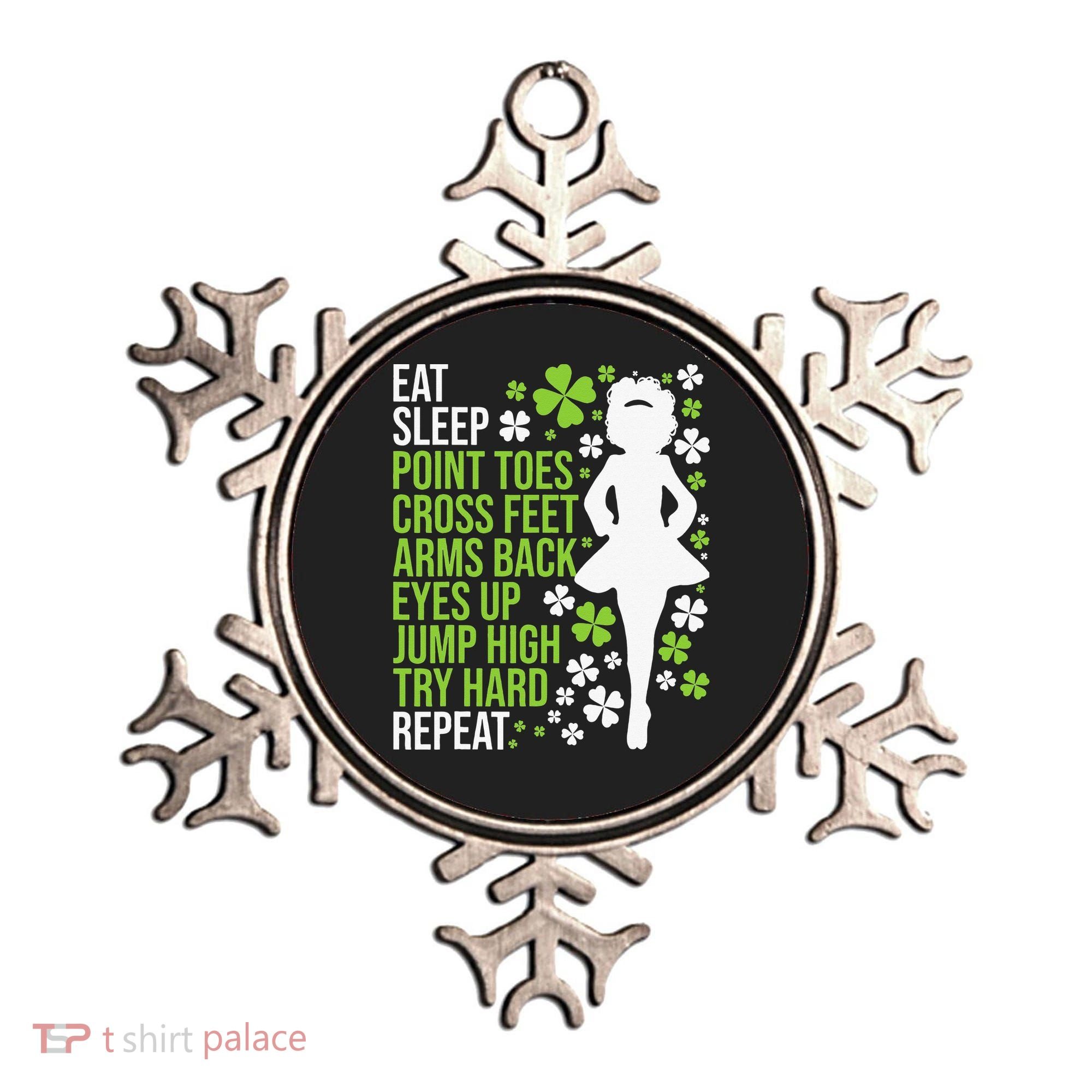 Eat Sleep Irish Dance Irish Dancer Ceili Reel Dance Feis Ornament