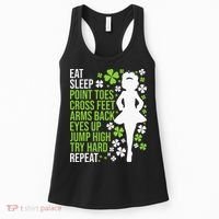 Eat Sleep Irish Dance Irish Dancer Ceili Reel Dance Feis Women's Tank Top thumb 0