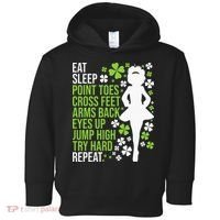Eat Sleep Irish Dance Irish Dancer Ceili Reel Dance Feis Toddler Hoodie thumb 0