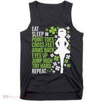 Eat Sleep Irish Dance Irish Dancer Ceili Reel Dance Feis Tank Top thumb 0