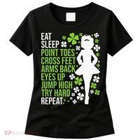 Eat Sleep Irish Dance Irish Dancer Ceili Reel Dance Feis Women's T-Shirt thumb 0
