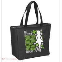 Eat Sleep Irish Dance Irish Dancer Ceili Reel Dance Feis Tote Bag thumb 2