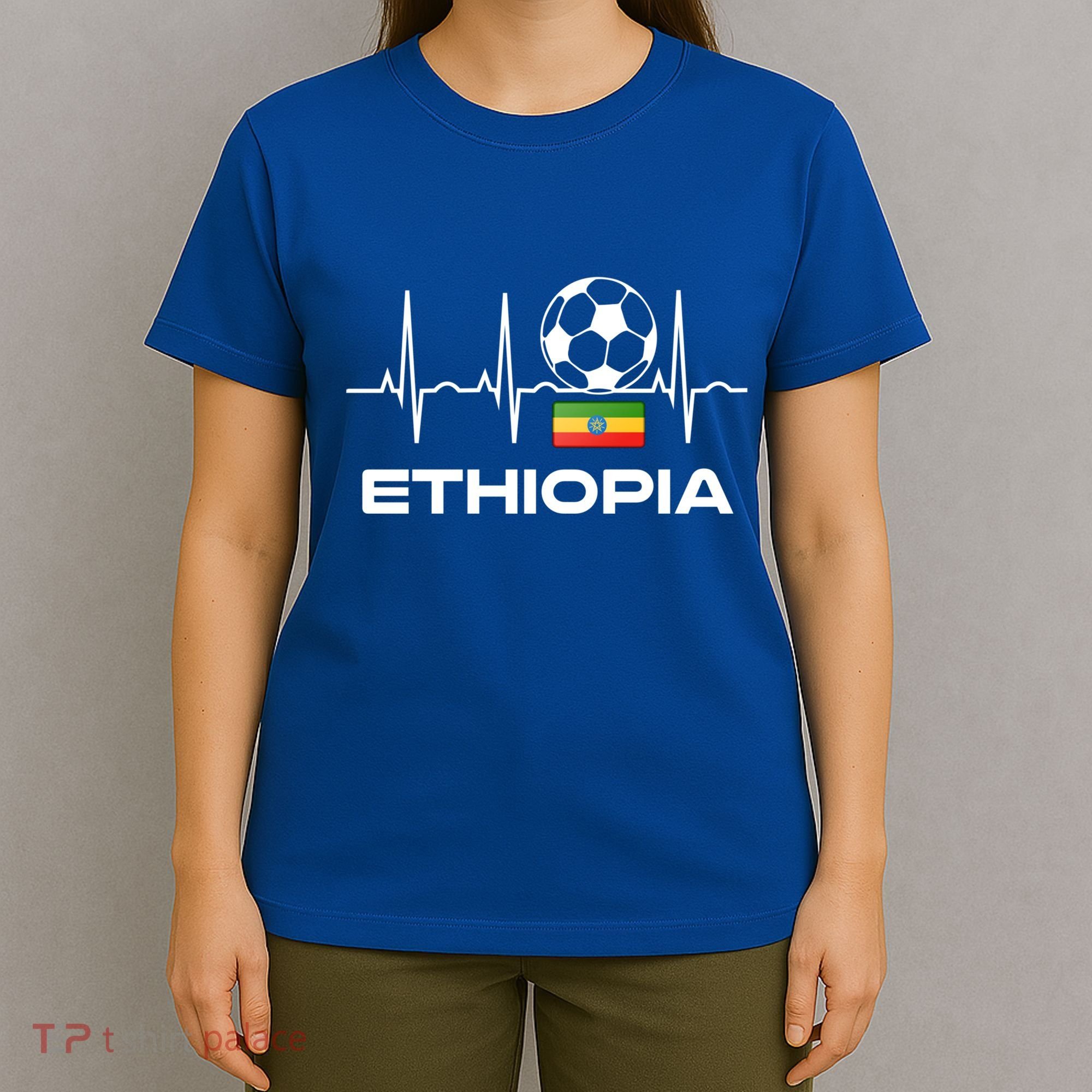 Ethiopia Soccer Jersey Gift Ethiopian Football Gifcool Gift Cute Gift T-Shirt
