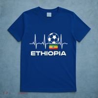 Ethiopia Soccer Jersey Gift Ethiopian Football Gifcool Gift Cute Gift T-Shirt thumb 5