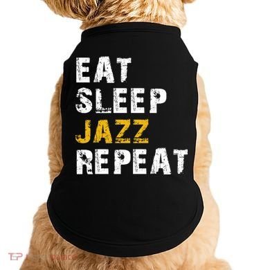 Eat Sleep Jazz Repeat Doggie Tank