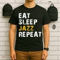 Eat Sleep Jazz Repeat T-Shirt thumb 6