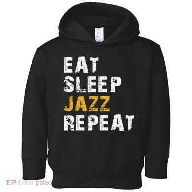 Eat Sleep Jazz Repeat Toddler Hoodie