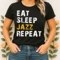 Eat Sleep Jazz Repeat Women's T-Shirt thumb 2