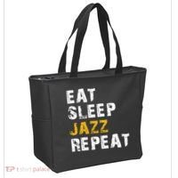 Eat Sleep Jazz Repeat Tote Bag thumb 2