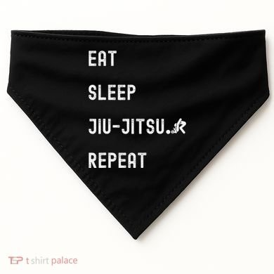 Eat Sleep Jiujitsu Repeat USA-Made Doggie Bandana